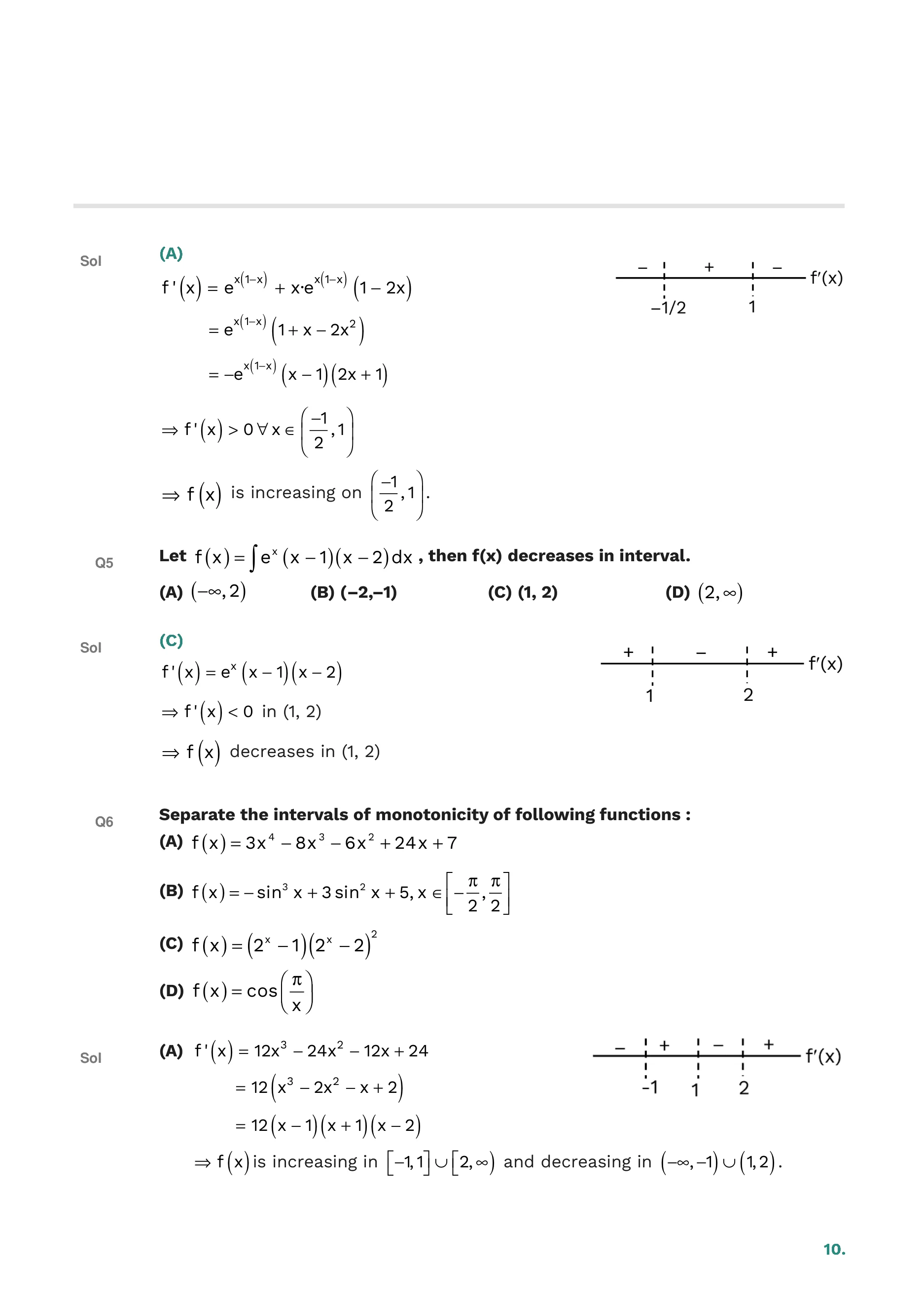 Application of Derivatives — page 10