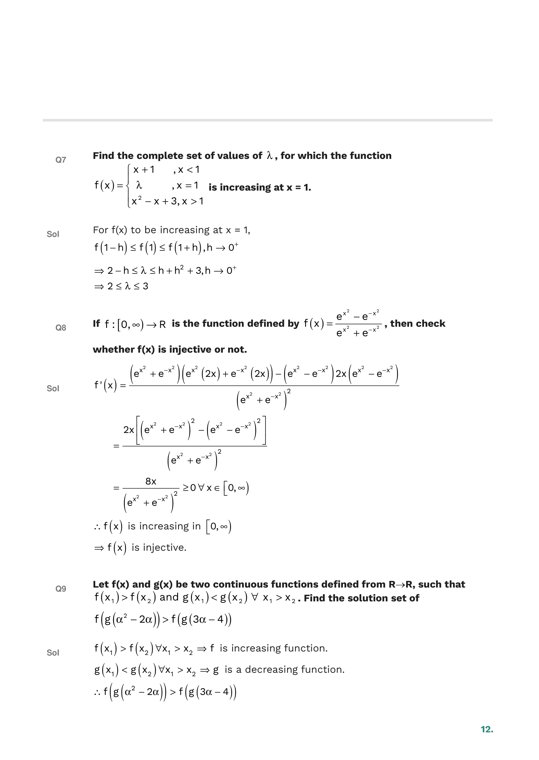Application of Derivatives — page 12
