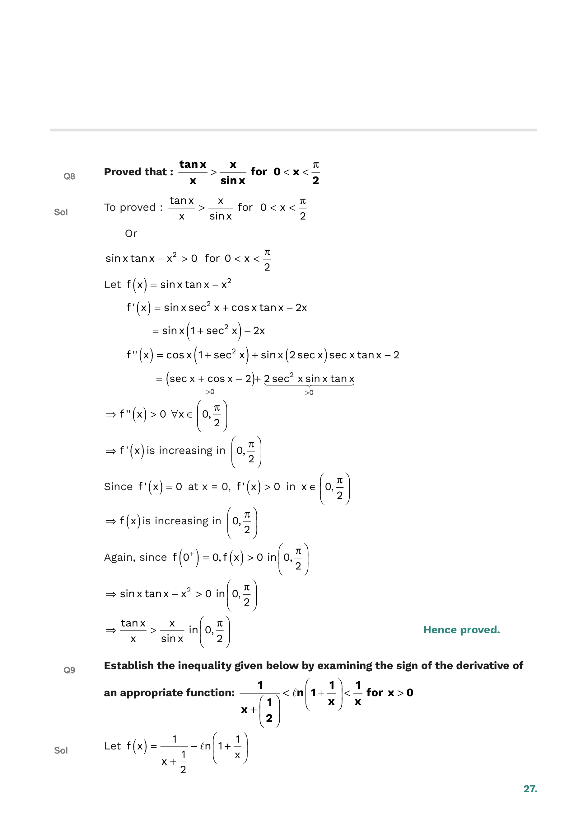 Application of Derivatives — page 27