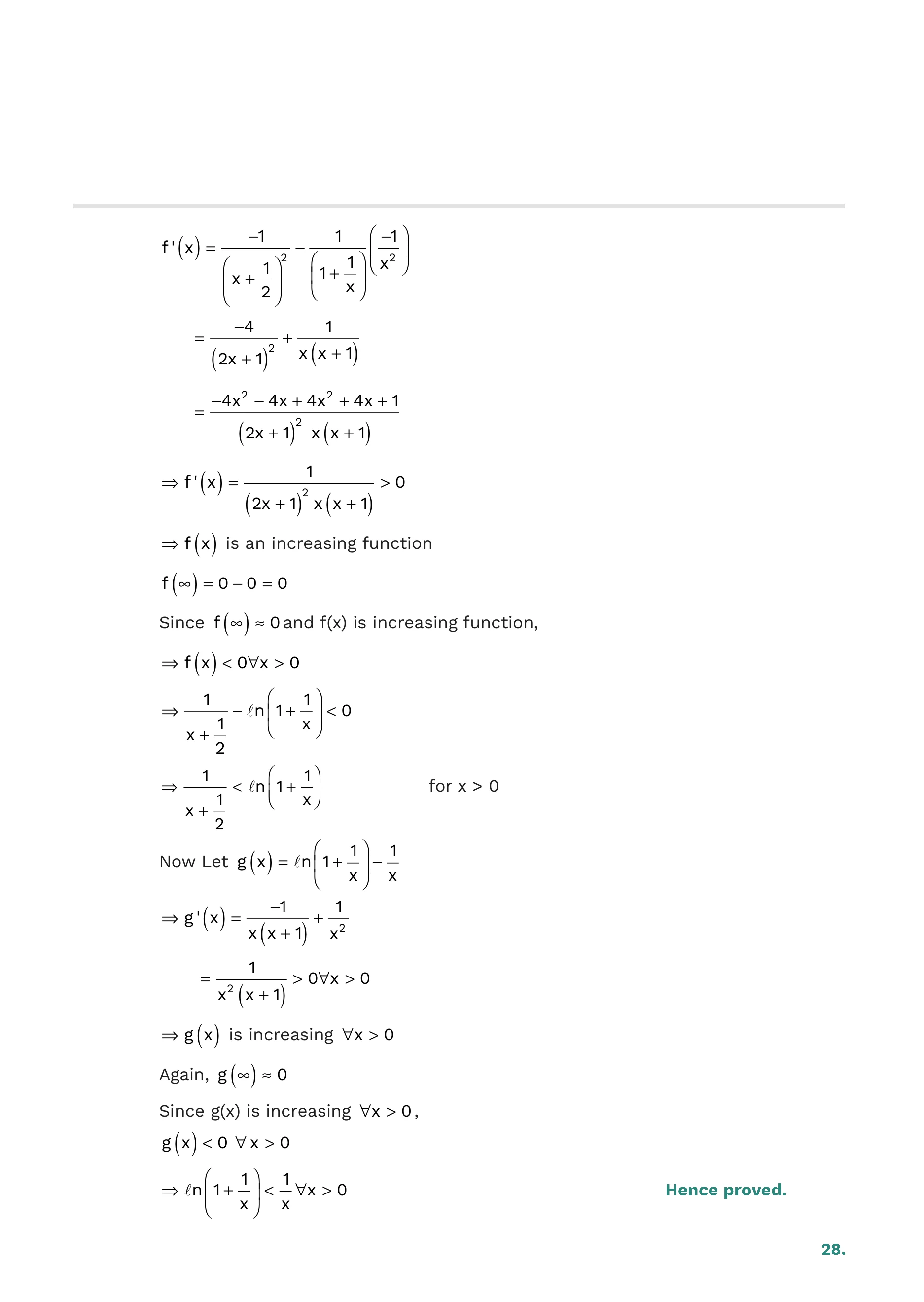 Application of Derivatives — page 28
