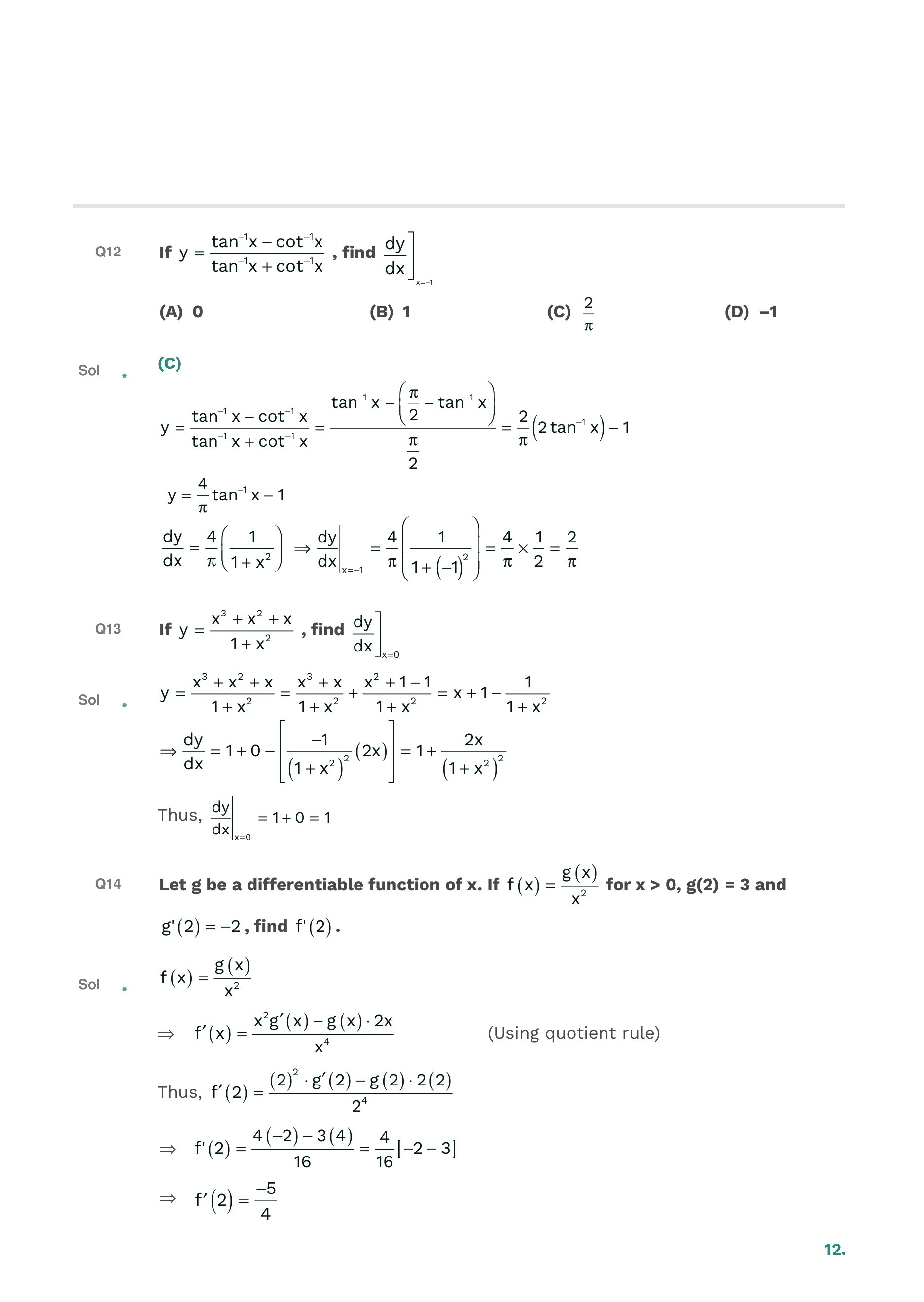 Method of Differentiation — page 13