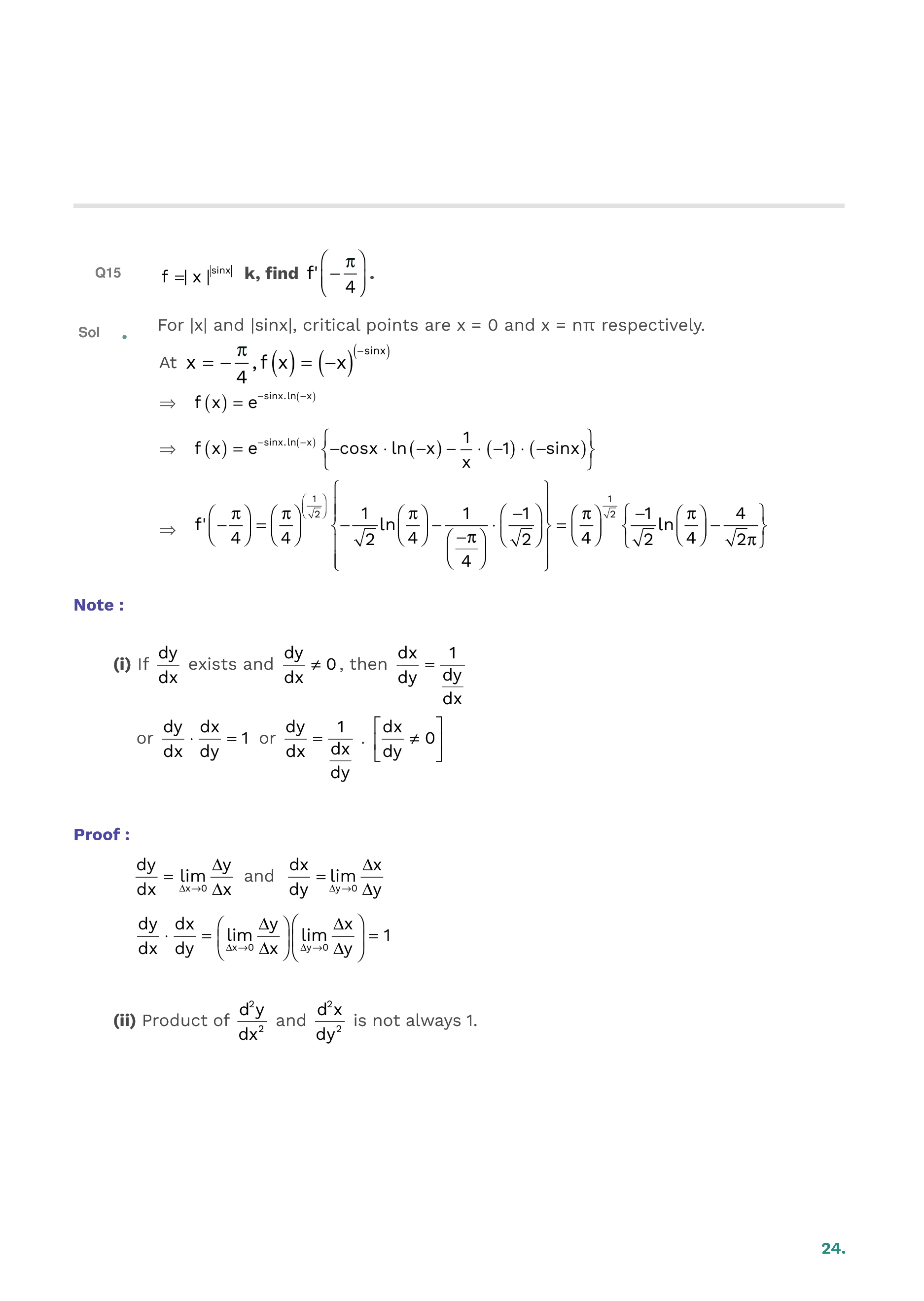 Method of Differentiation — page 25