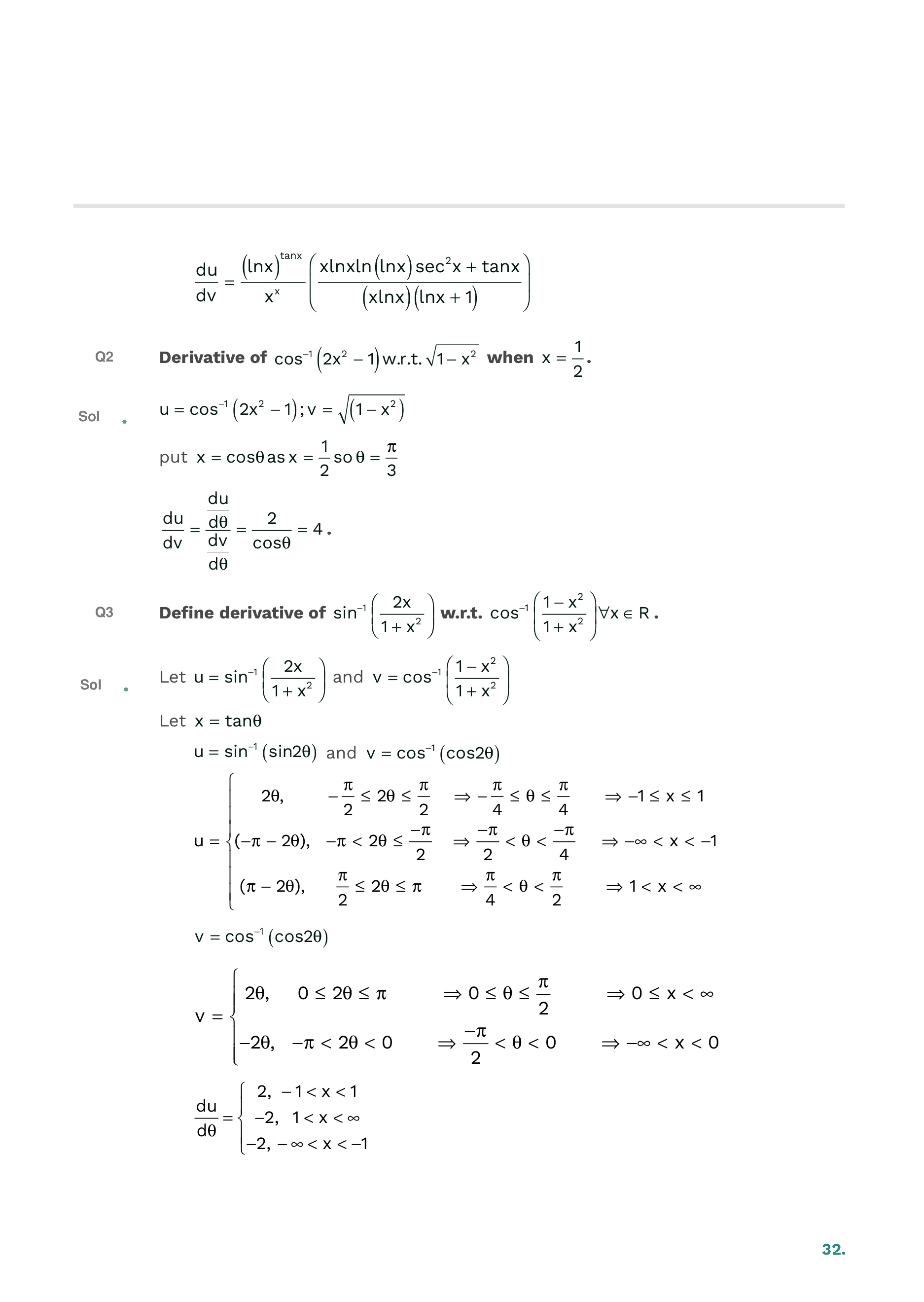 Method of Differentiation — page 33