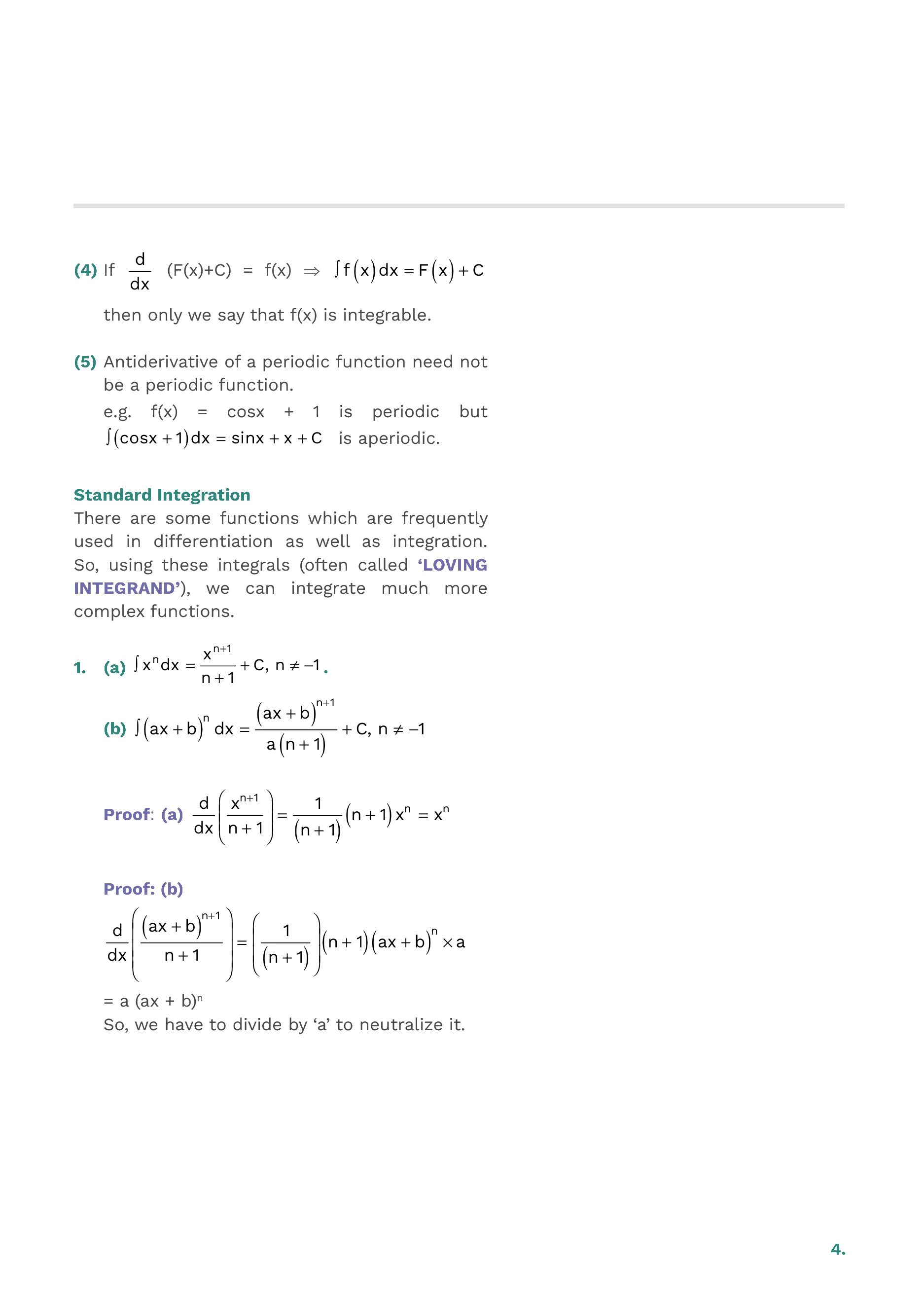 Indefinite Integration — page 4