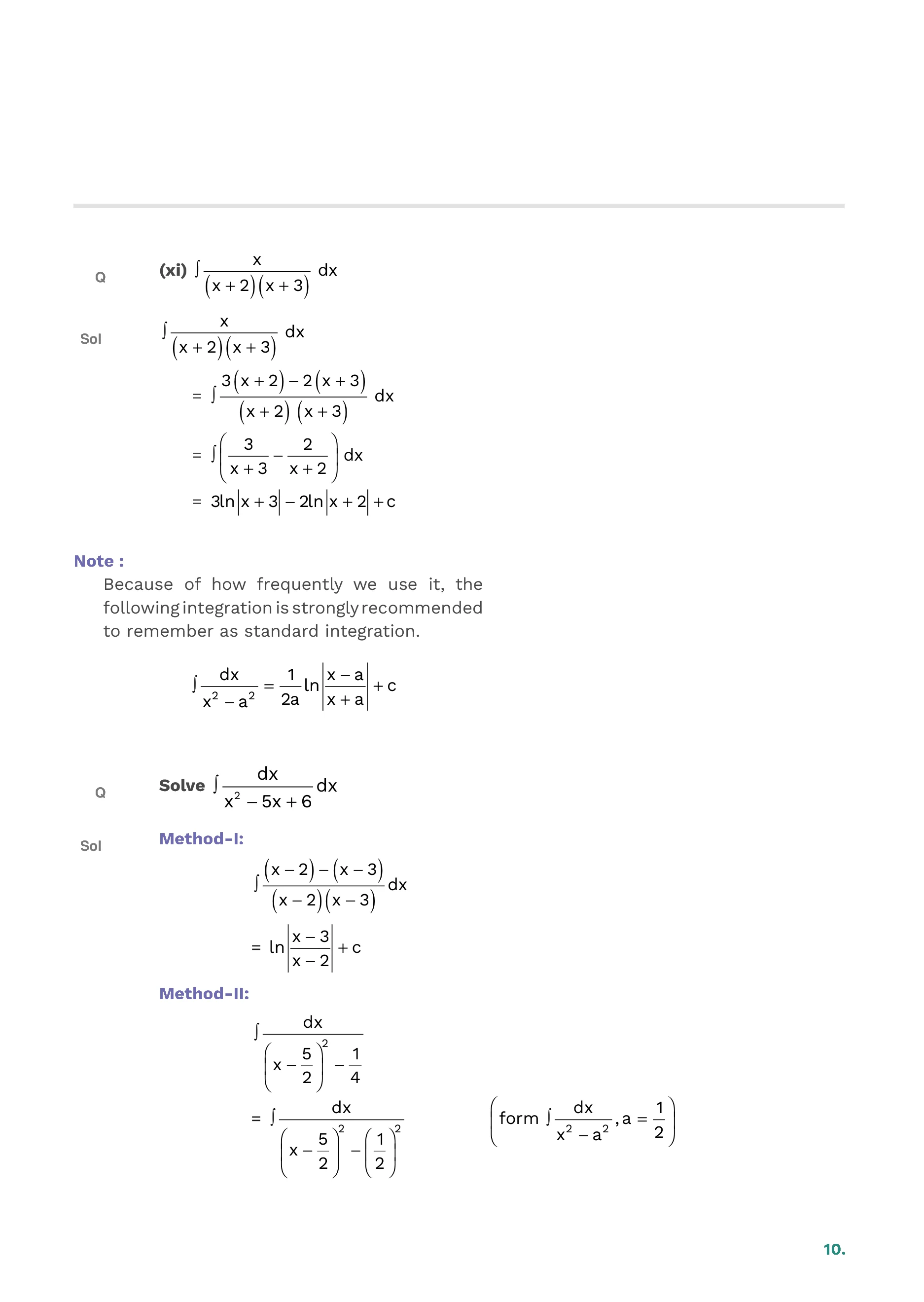 Indefinite Integration — page 10