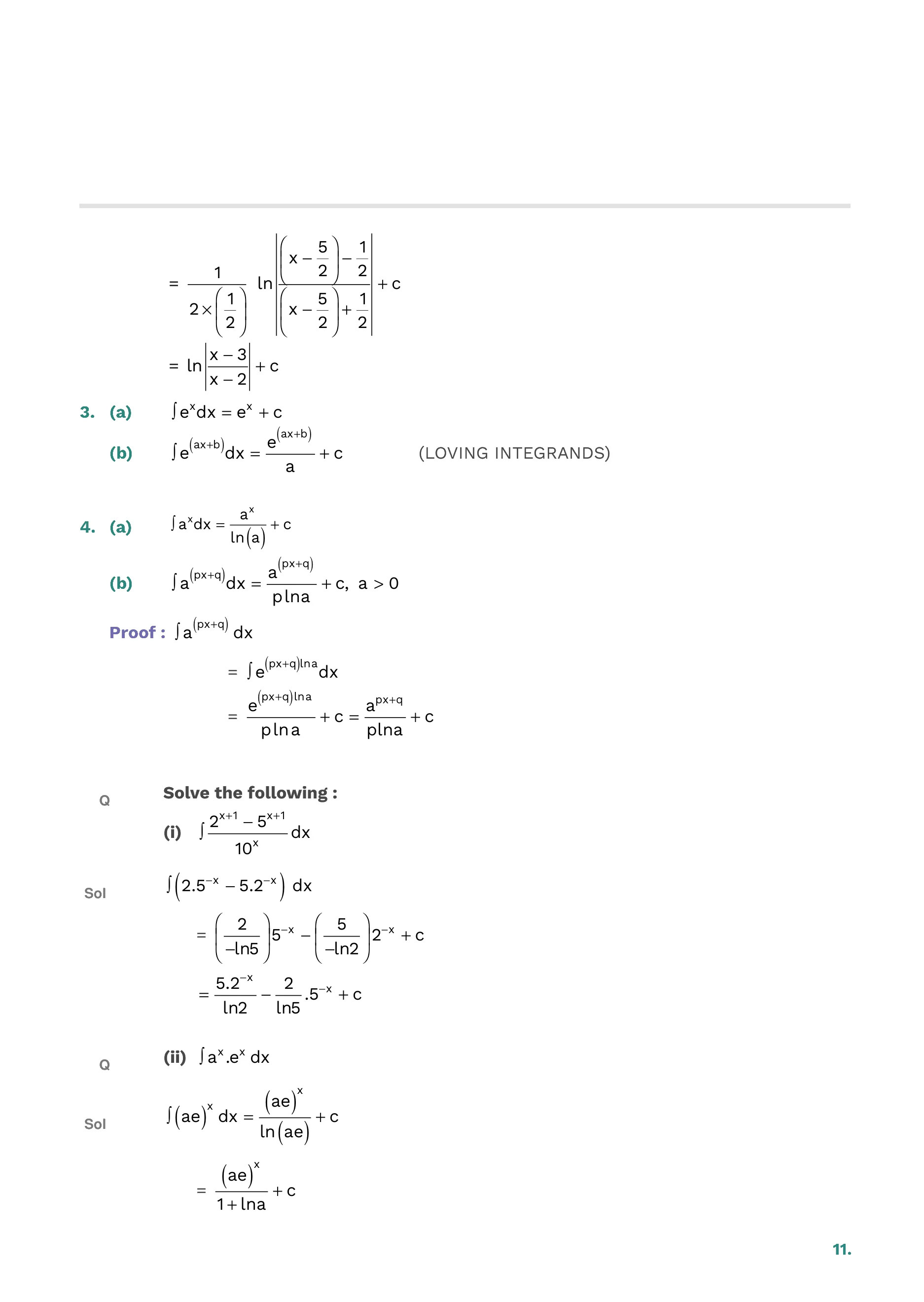 Indefinite Integration — page 11