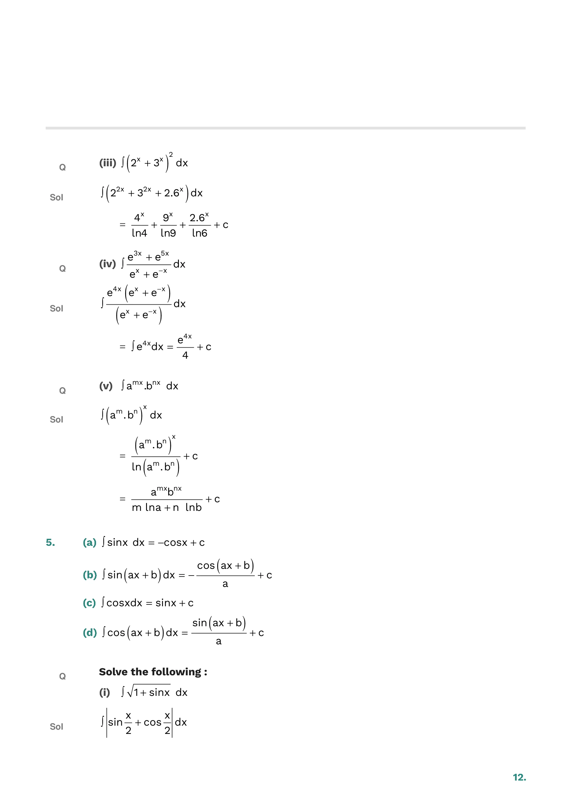 Indefinite Integration — page 12