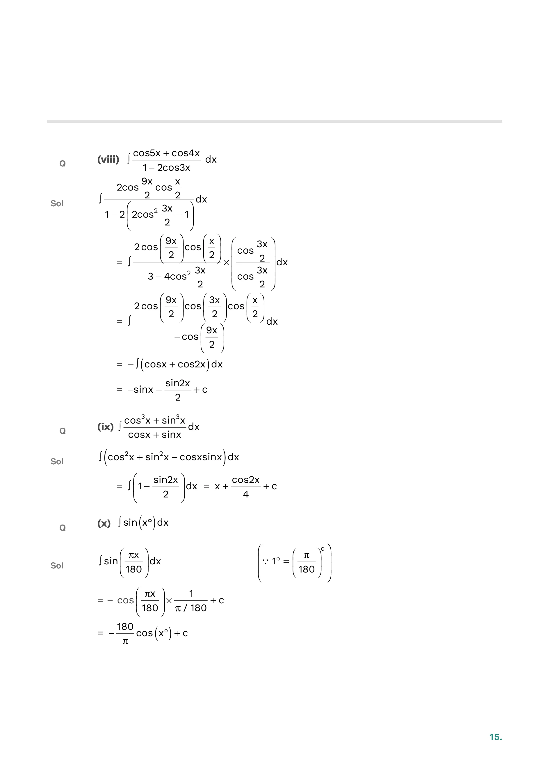Indefinite Integration — page 15