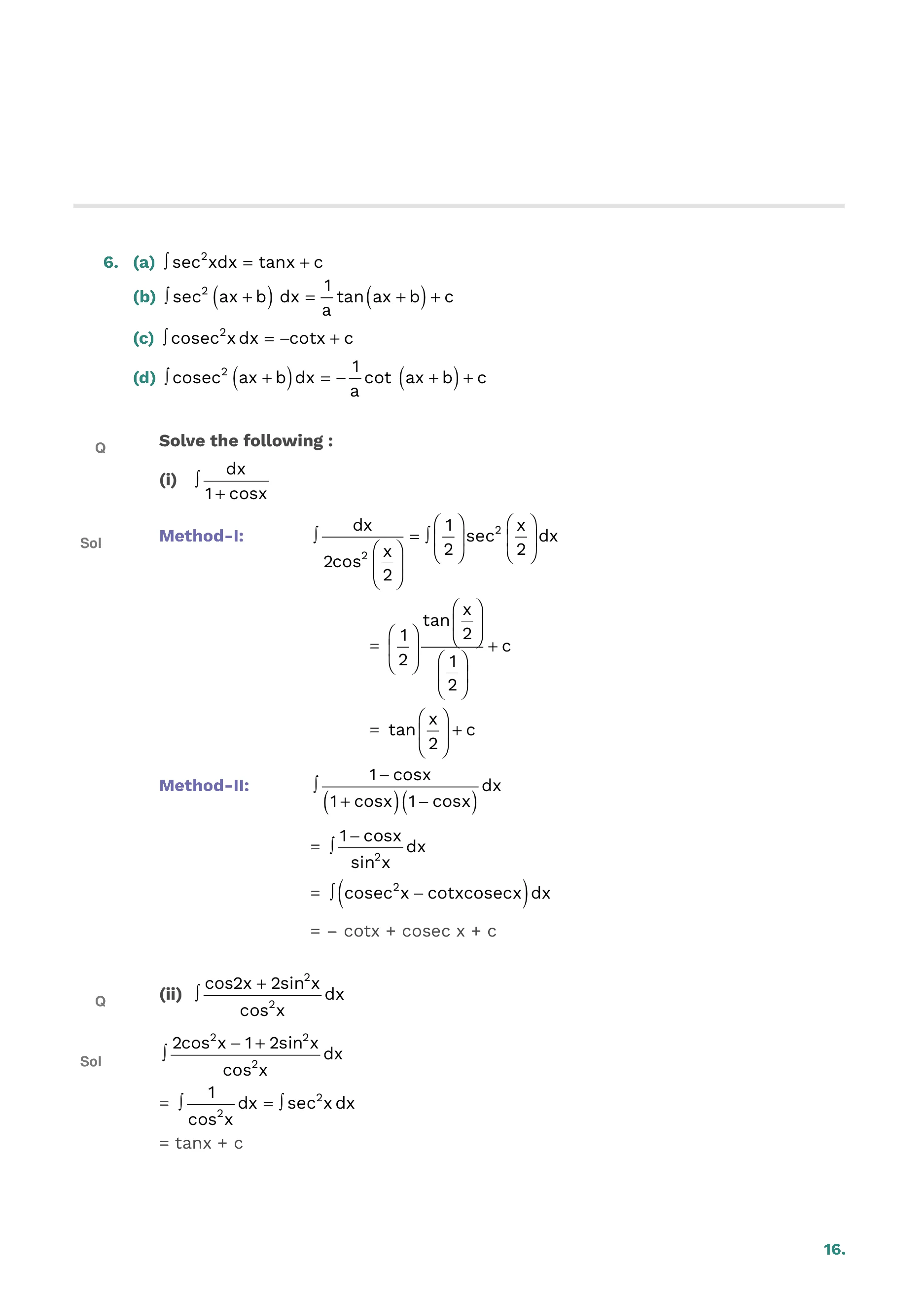 Indefinite Integration — page 16