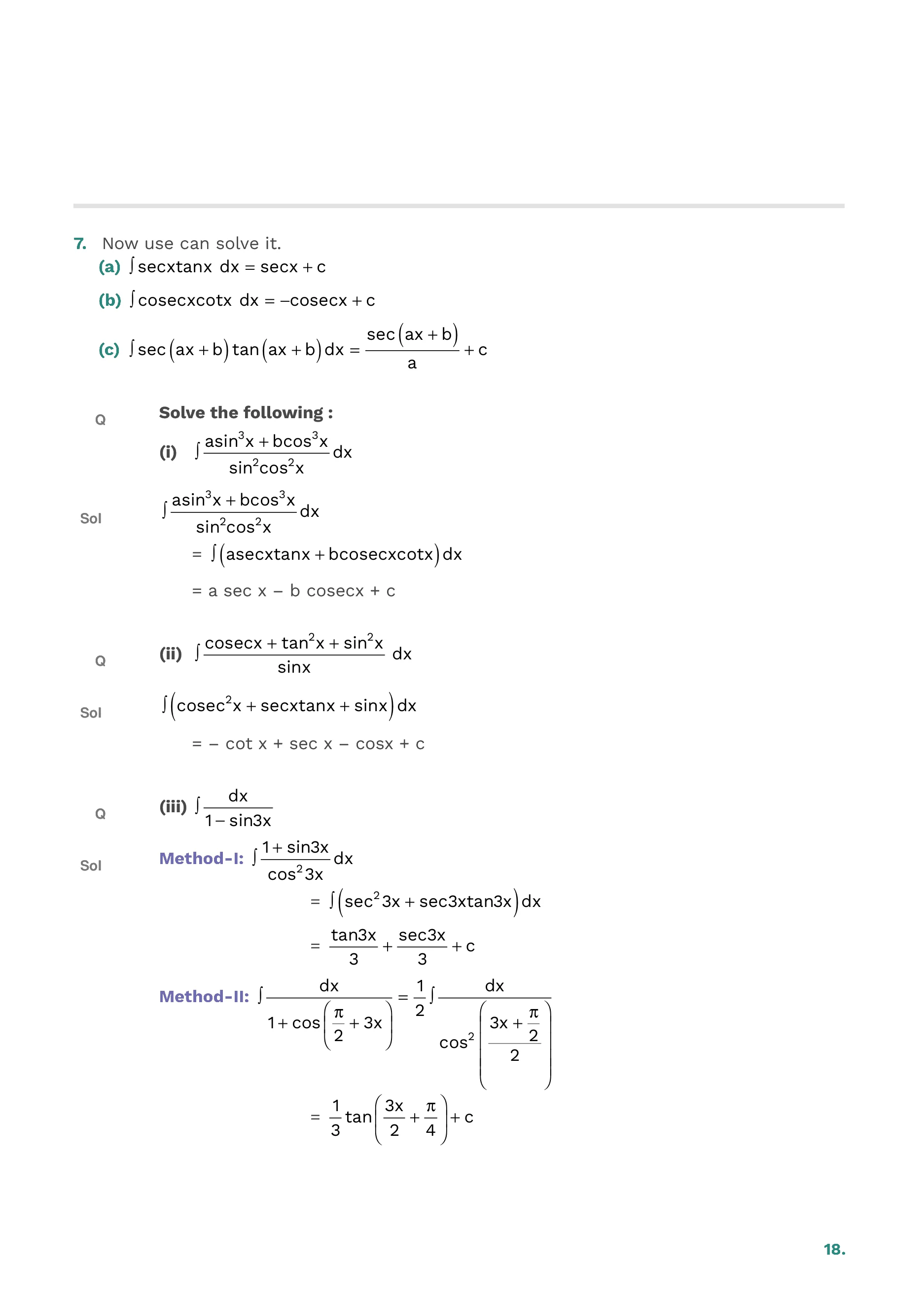Indefinite Integration — page 18