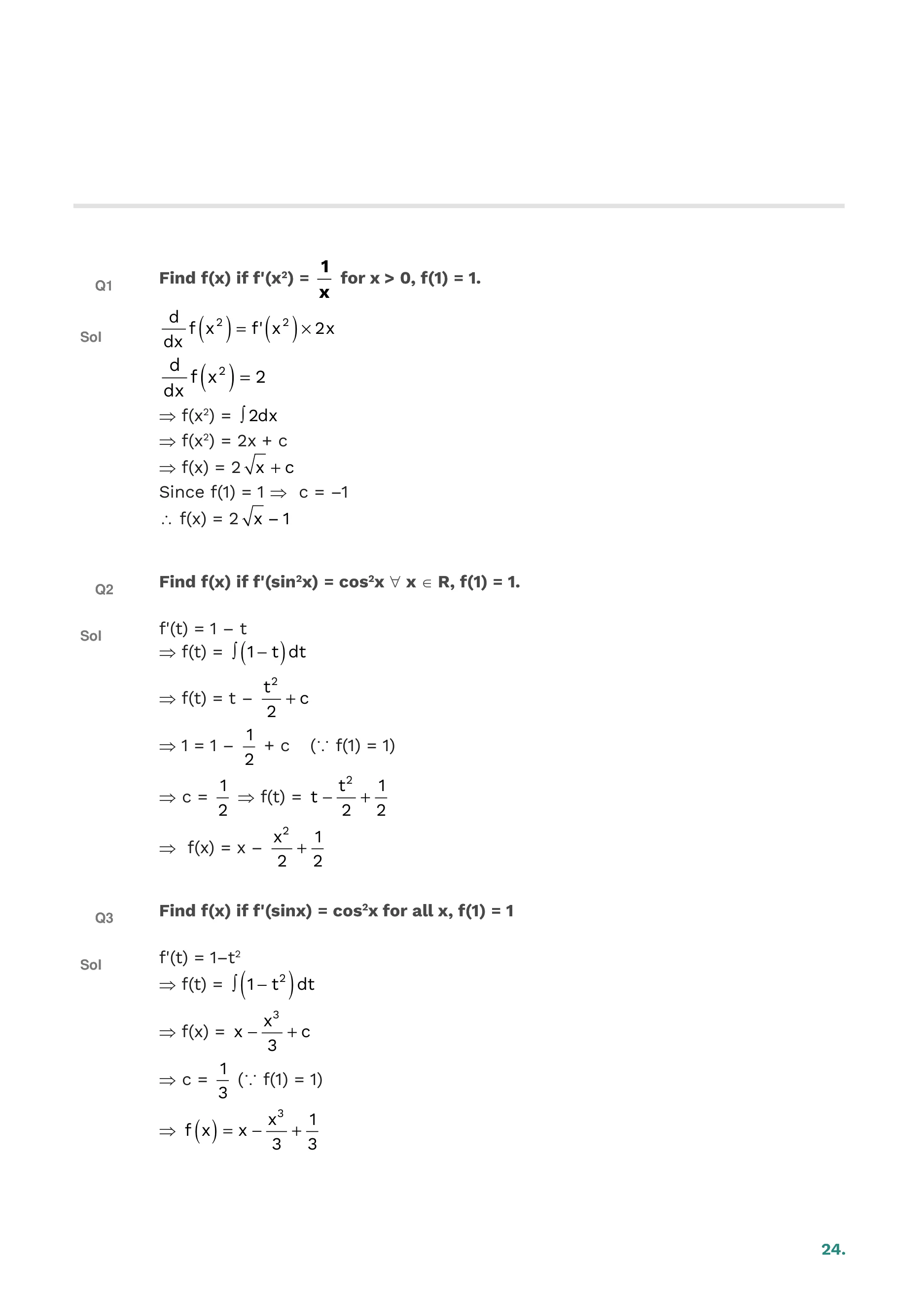 Indefinite Integration — page 24