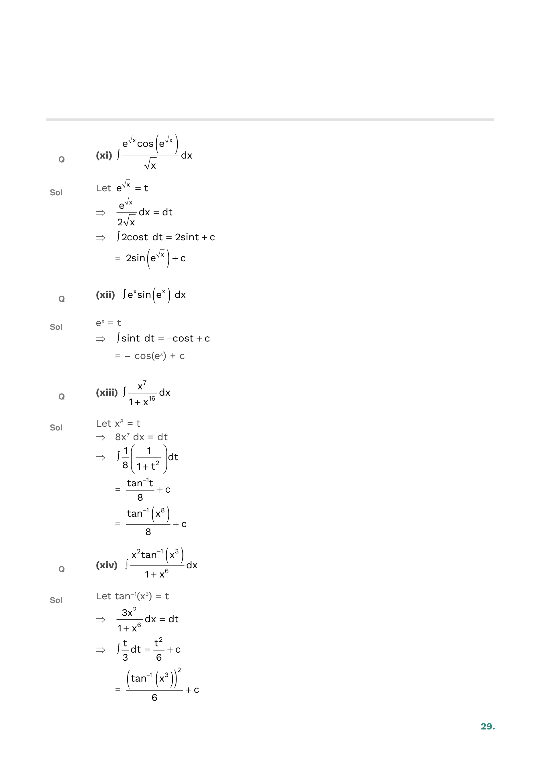 Indefinite Integration — page 29
