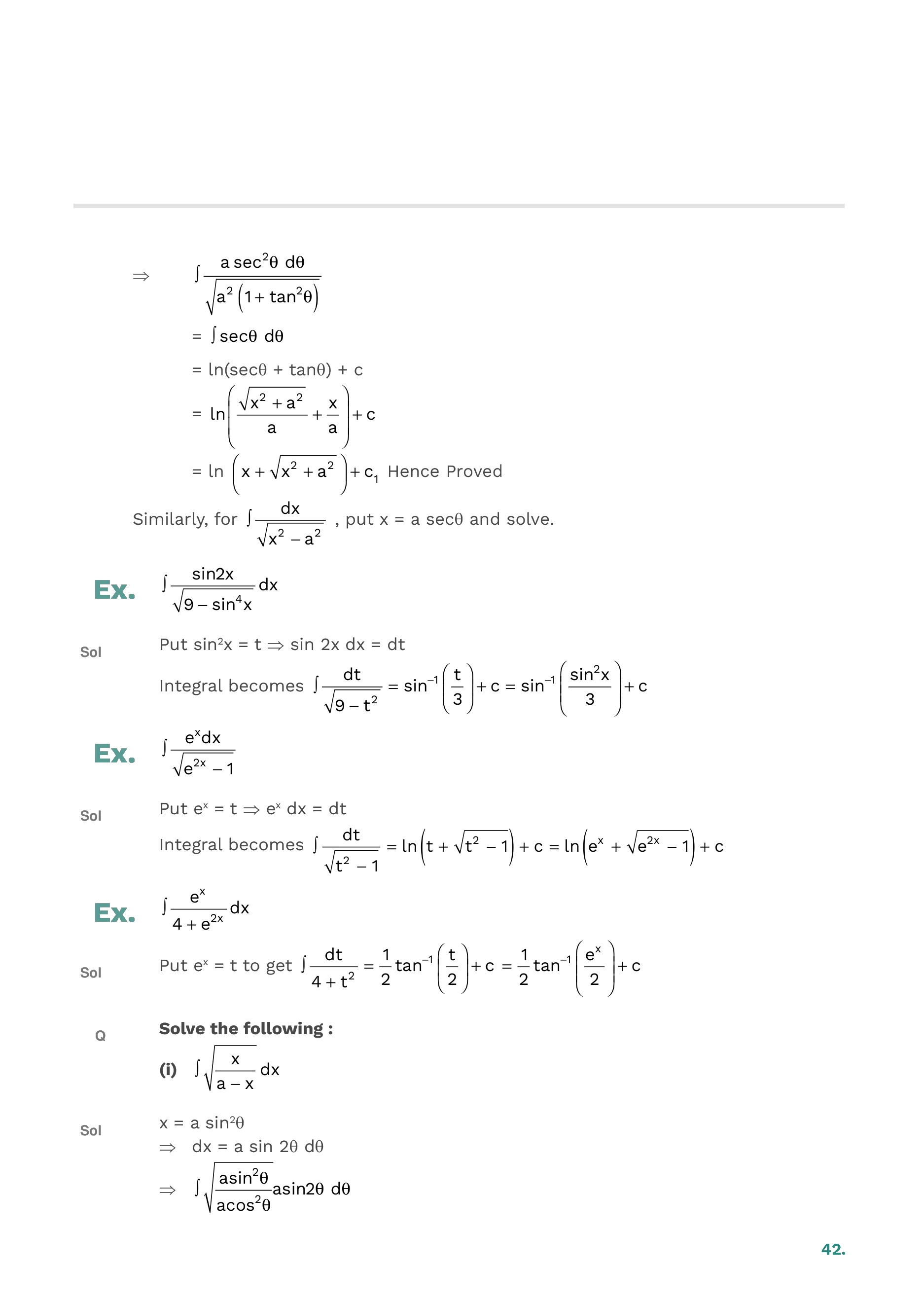 Indefinite Integration — page 42