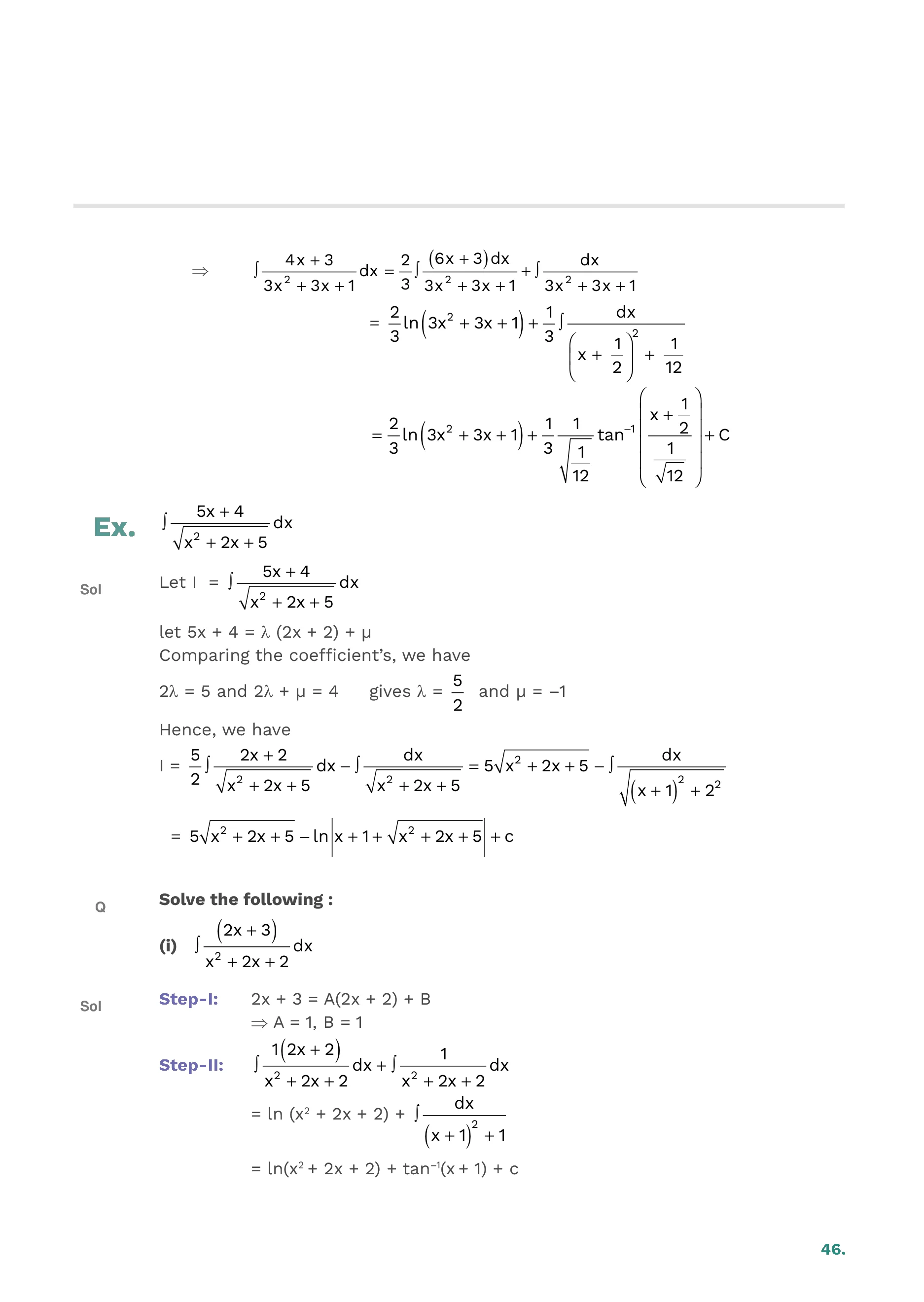 Indefinite Integration — page 46