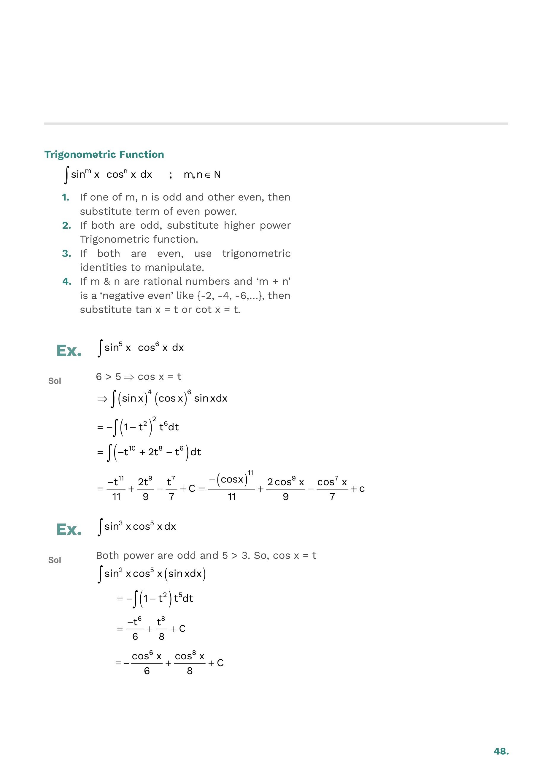 Indefinite Integration — page 48