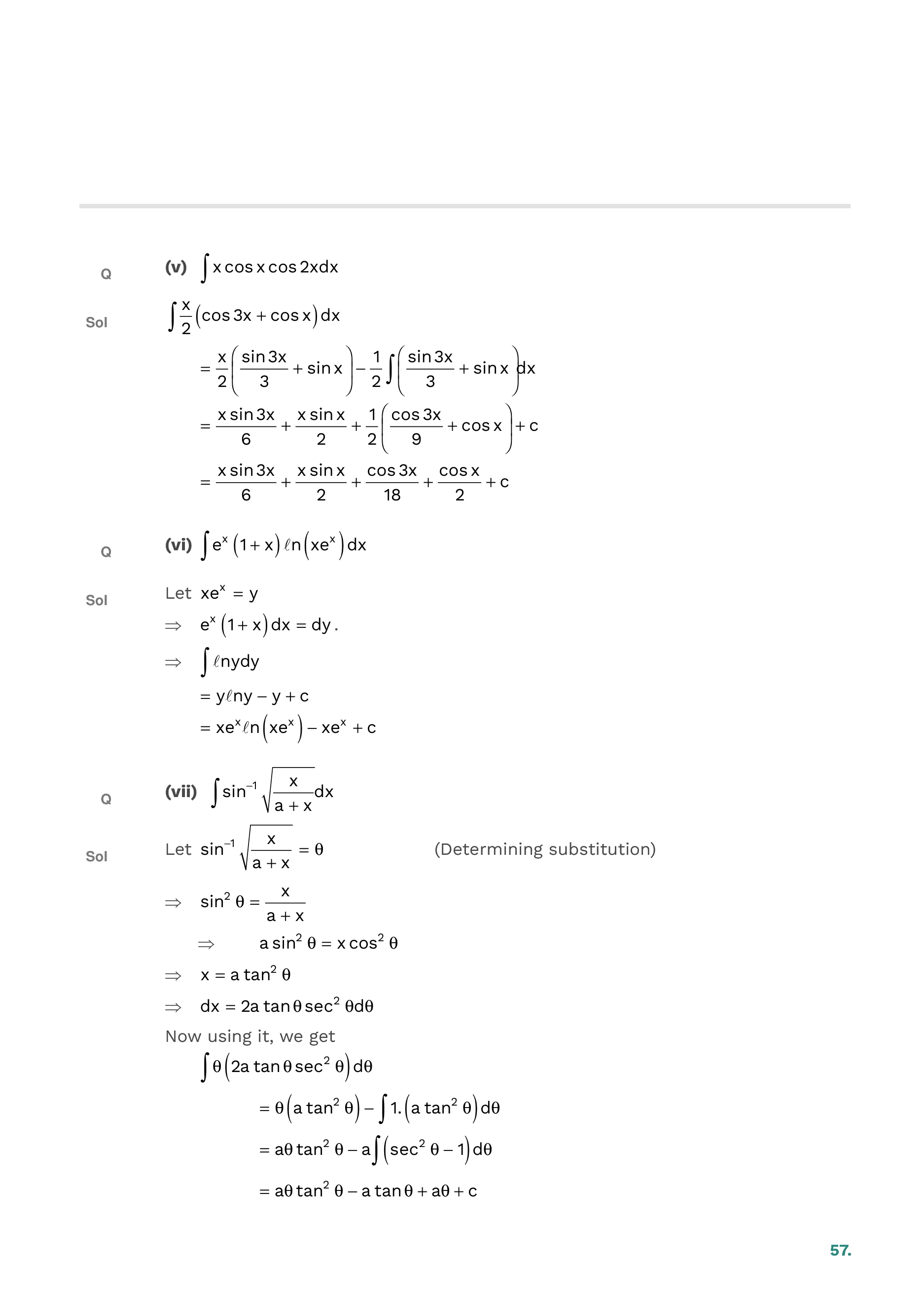 Indefinite Integration — page 57