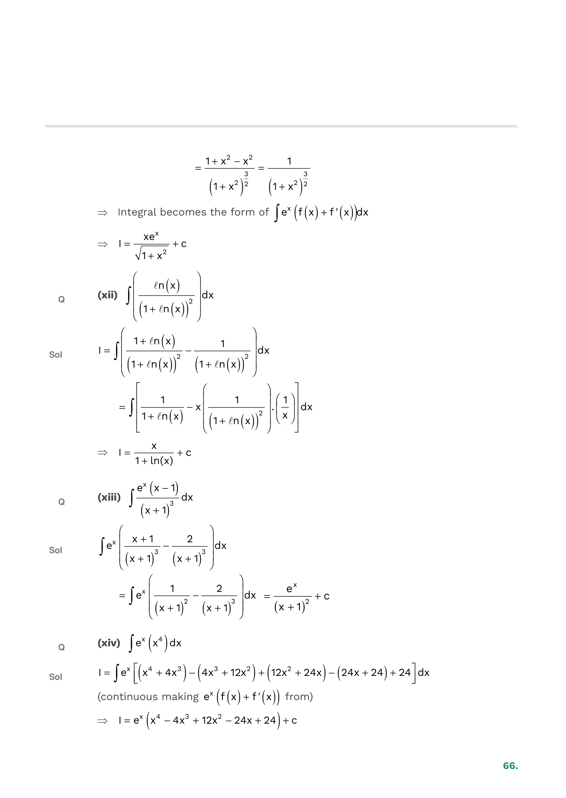 Indefinite Integration — page 66