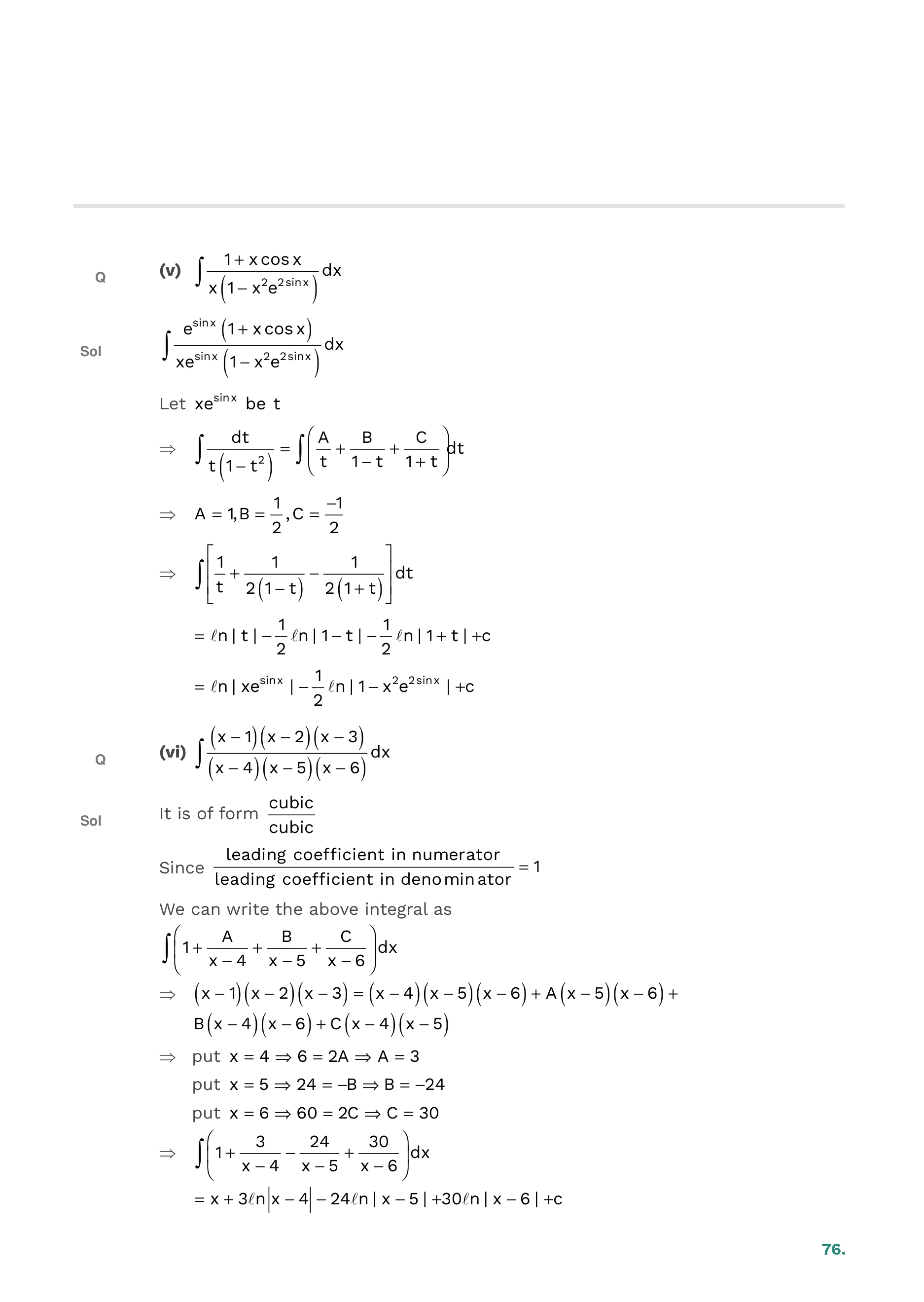 Indefinite Integration — page 76