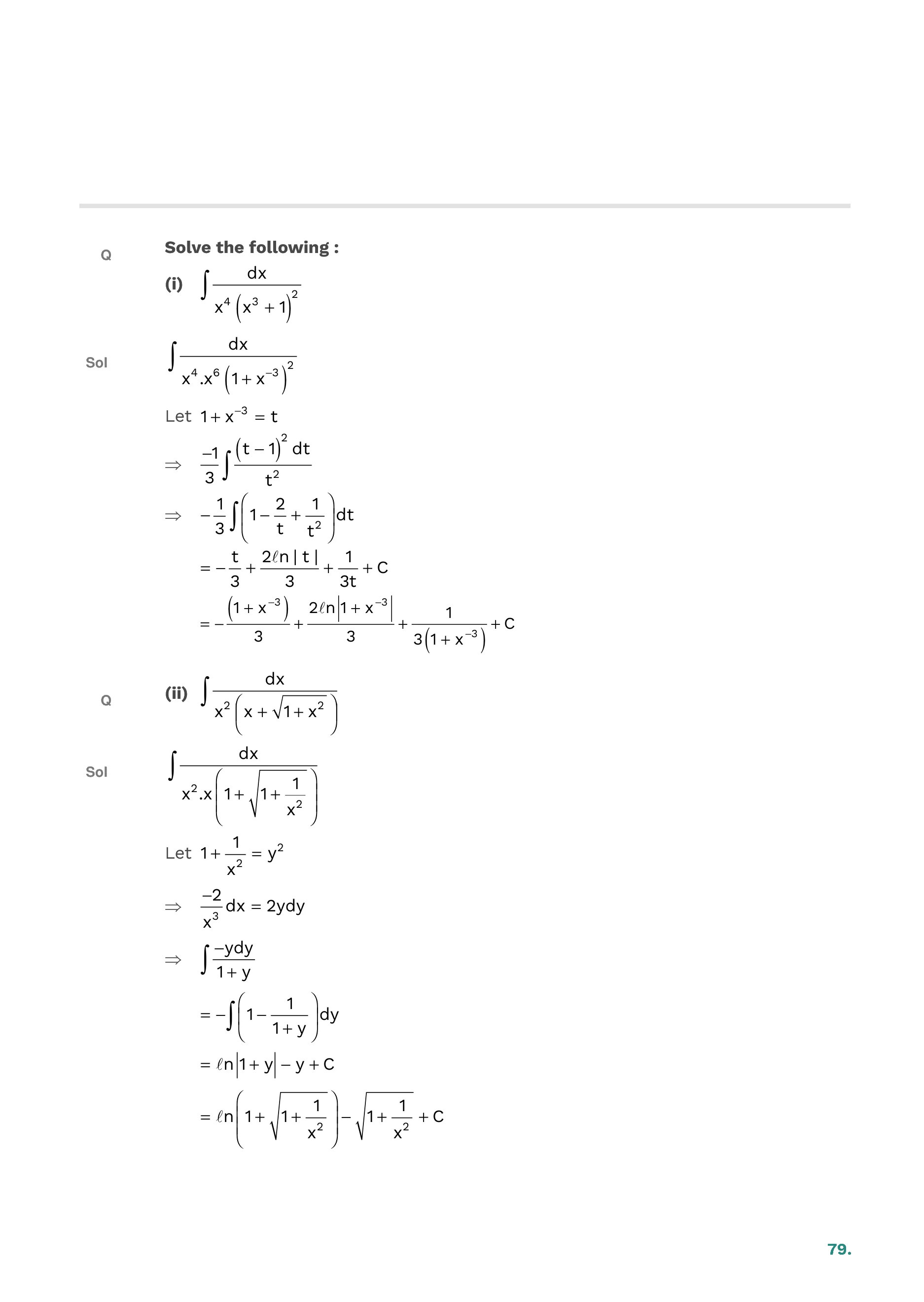 Indefinite Integration — page 79