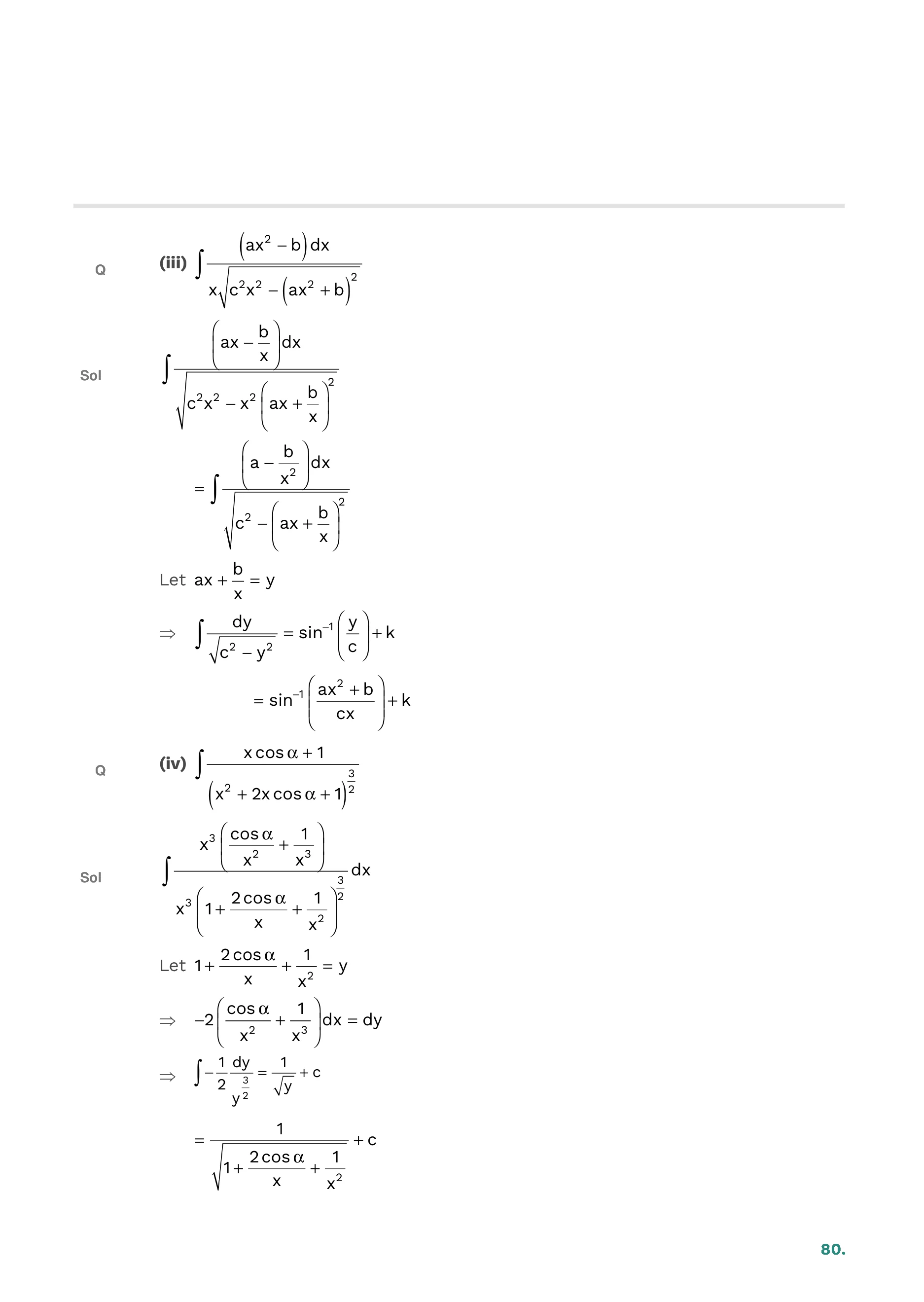 Indefinite Integration — page 80