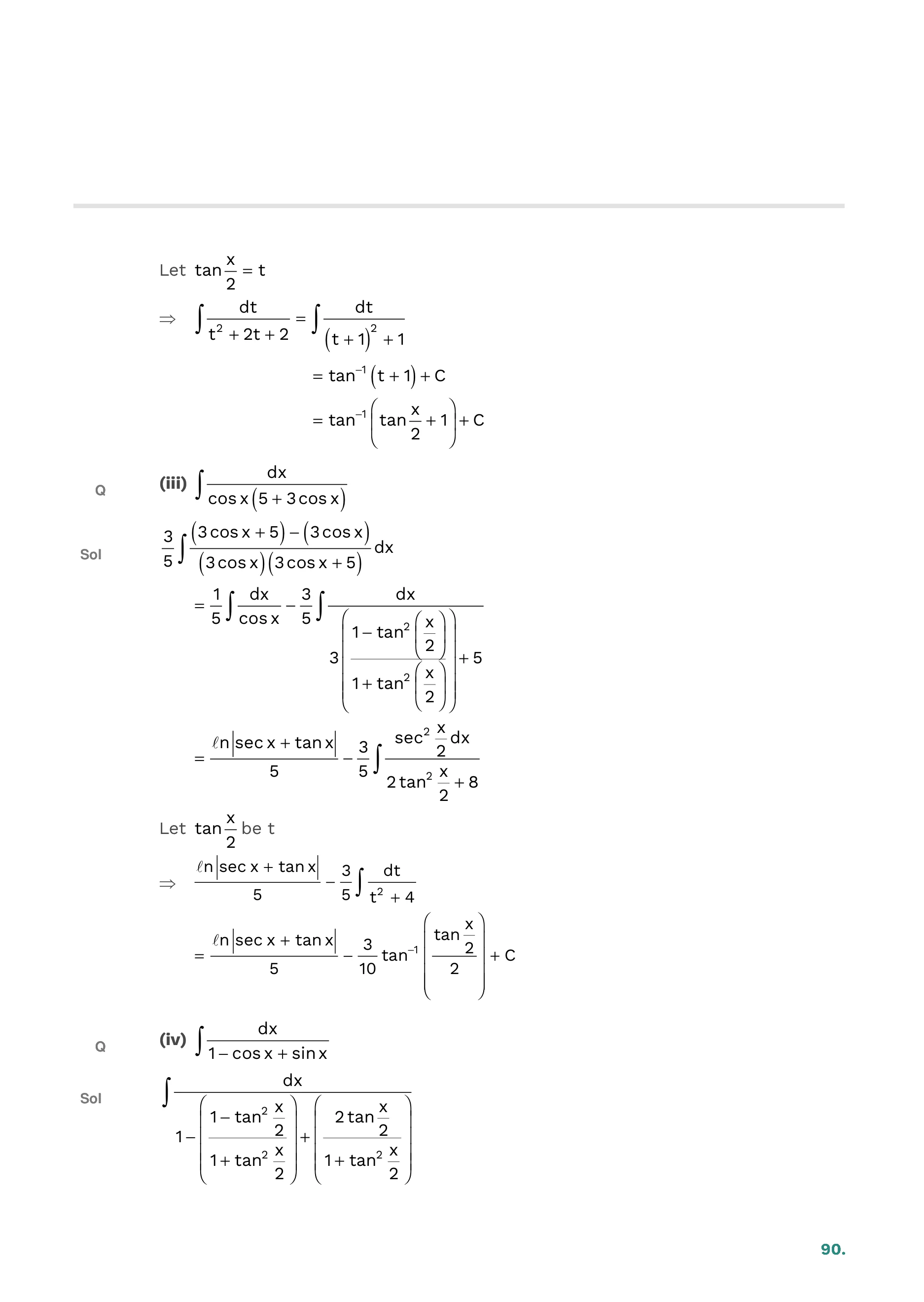 Indefinite Integration — page 90